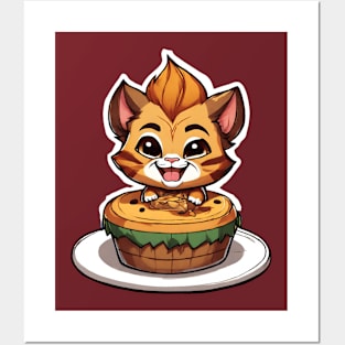 baby lion cake Posters and Art